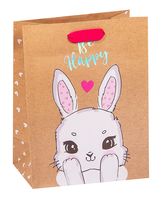 Пакет бумажный подарочный "Funny bunny" (23х18х10 см)