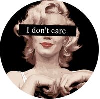 Картина по номерам "I don't care" (400х400 мм)