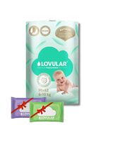 Подгузники "Lovular. Bamboo" (6-10 кг; 62 шт.; + влажные салфетки)