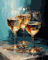 Картина по номерам с золотыми красками "Звон бокалов" (400х500 мм)