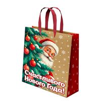 Пакет бумажный подарочный "Зимнее волшебство" (23х18х10 см)