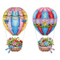 Набор для вышивания на пластиковой канве "Небесный букет" (110х200 мм)