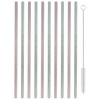 Трубочки для коктейля "Блестки" (10 шт.)
