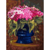 Картина по номерам "Букет в синей вазе" (300х400 мм)