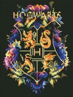 Алмазная вышивка-мозаика "Герб Хогвартса" (300х400 мм)