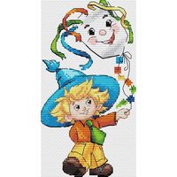 Набор для вышивания на одежде "Приключения Незнайки" (100х190 мм)