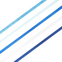 Набор декоративных лент "Голубой микс" (0,6 см; 23 м; 5 шт.)