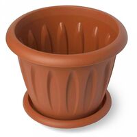 Цветочный горшок "Фелиция" (0,9 л; коричневый)