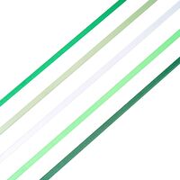 Набор декоративных лент "Зеленый микс" (0,6 см; 23 м; 5 шт.)