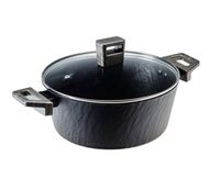 Кастрюля алюминиевая с крышкой 3,7 л "Rockstone"