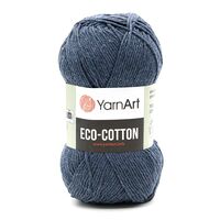 Пряжа "Eco Cotton №773" (100 г; 220 м; джинс)