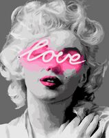 Картина по номерам "Неоновая Мерлин" (400х500 мм)