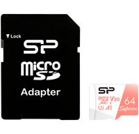 Карта памяти 64 GB microSDXC Silicon Power Superior