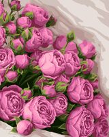 Картина по номерам "Букет кустовых роз" (400х500 мм)