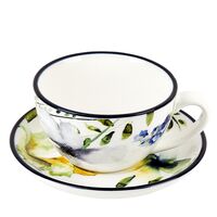Чашка с блюдцем "Акварель"