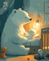 Картина по номерам "Мамины объятия" (400х500 мм)