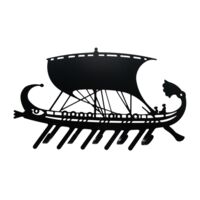 Ключница "Кораблик" (черный)