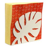 Салфетница "Монстера" (120х31х95 мм, бежевая)