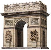 Сборная модель из картона "Триумфальная арка. Париж" (масштаб: 1/300)