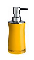 Дозатор для жидкого мыла акриловый "Disco Yellow" (65х65х190 мм)