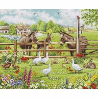 Набор для вышивания "Ослиный двор" (390х320 мм)