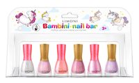 Набор детских лаков для ногтей "Bambini Nail Bar №23" (6 цветов)
