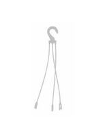 Подвес для цветочного горшка (45 см; белый)