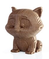 Сборная деревянная модель "Кошечка-копилка"