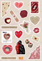 Набор наклеек "Love is in the air"