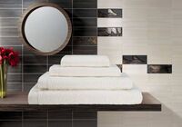 Полотенце махровое (30x50 см; молочный)