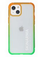 Чехол Skinarma для iPhone 13 (зелёно-оранжевый)