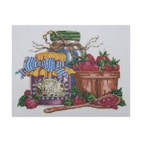 Канва с рисунком для вышивания бисером "Сладкое варенье" (200х250 мм)