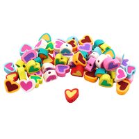 Бусины из полимерной глины "Сердечки 2" (10 мм)