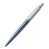 Ручка шариковая синяя "Jotter Waterloo Blue CT" (М)