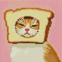 Алмазная вышивка-мозаика "Я хлебушек" (200х200 мм)