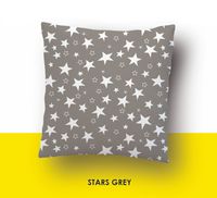 Наволочка хлопковая "Stars Grey" (50x70 см)