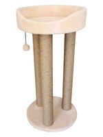 Игровой комплекс "Тринога с лежанкой. Джут" (42х42х85 см; бежевый)