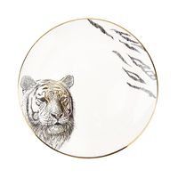 Тарелка фарфоровая "Саванна. Тигр" (180х180х25 мм)