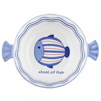 Салатник фарфоровый "Синий полосатик" (1,25 л)