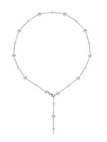 Кулон "Россыпь жемчуга" (белый в серебре)