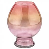 Ваза стеклянная "Жондор Катрин" (23 см; розовый)