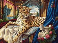 Картина по номерам "Римский леопард" (300х400 мм)