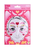 Маска-стикер для лица "Магические сердечки"