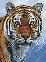 Алмазная вышивка-мозаика "Спокойствие тигра" (300х400 мм)