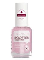 Светоотражающее покрытие для ногтей "Booster Color Top" тон: розовый с шиммером