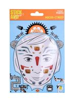 Маска-стикер для лица "Грозный индеец"