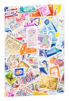 Обложка для паспорта "Stamps color"