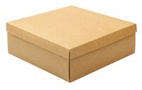 Подарочная коробка крафтовая (24х24х10 см)