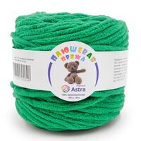 Пряжа "Плюшевая №412" (100 г; 80 м; изумрудно-зеленый)