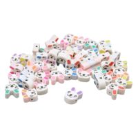 Бусины из полимерной глины "Зайчата" (50 шт.)